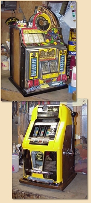 Vintage 5 cent slot machines